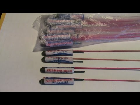 WHISTLING MOON TRAVELLER ROCKETS FROM 1995,,,,,OLD FIREWORKS