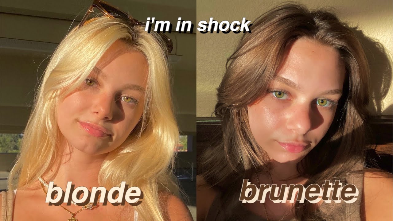 BLONDE TO BRUNETTE HAIR TRANSFORMATION | what have i done