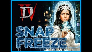 Diablo 4 - New Ice Snap Freeze Shards Sorcerer Build - Season 10 Perfect Freeze Sorc Gameplay
