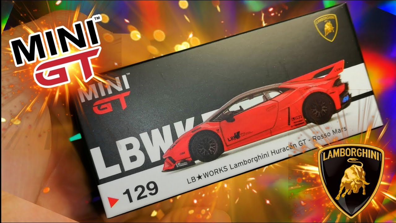 LB WORKS Lamborghini Huracán GT Mini GT Liberty Walk Rosso Mars
