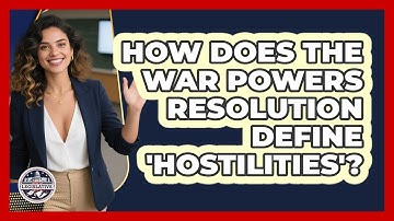 How Does The War Powers Resolution Define 