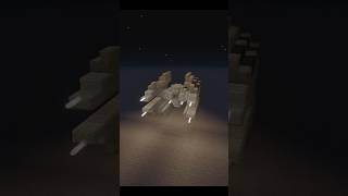 i built a tie interceptor in minecraft  #minecraft #minecraftstarwars #starwars #starwarsminecraft