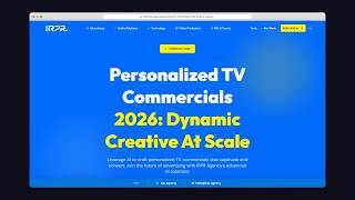 Personalized TV Commercials 2026 | IRPR.Agency screenshot 1