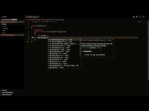 Program to Find Area Of a Circle Java Program