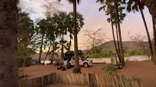 Camping At Epupa Falls, Namibia