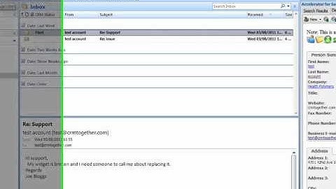 Saving emails from Outlook into Sage CRM