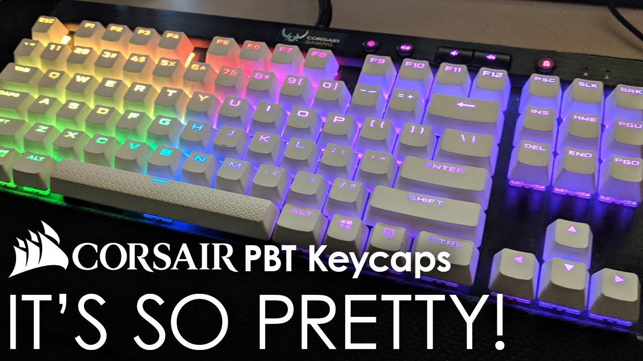 Corsair Gaming Pbt Double Shot Keycaps Unboxing Overview Youtube