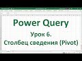 Урок 6. Столбец сведения (Pivot) в Power Query