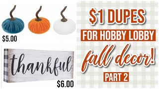 More 1 Dupes For Hobby Lobby Fall 2019 Decor Haul