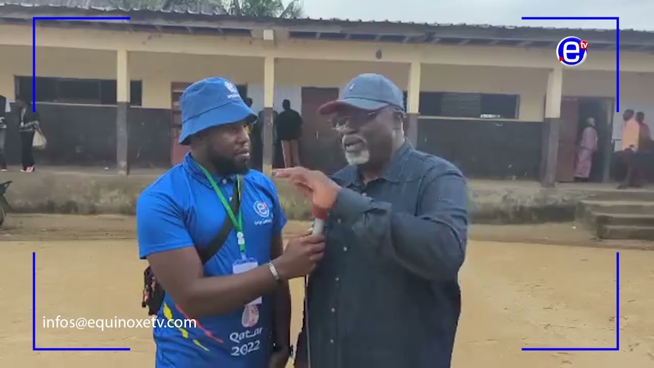 AMBIANCE DANS UN SOUS CENTRE DE VOTE À BONAMATOUMBE, DANS L'ARRONDISSEMENT DE DOUALA 4ÈME