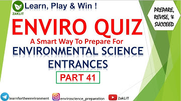 🔴Weekly Quiz For Environmental Science Entrances|Test Your Preparation🌟
