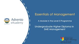 Details ESSENTIALS OF MANAGEMENT - ONLINE COURSE PROMO Update