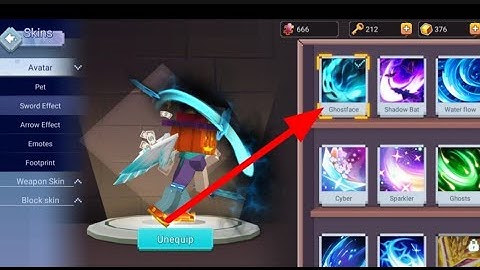 playing with ghost face sword effect in bedwars [Blockman go : blocky mods]