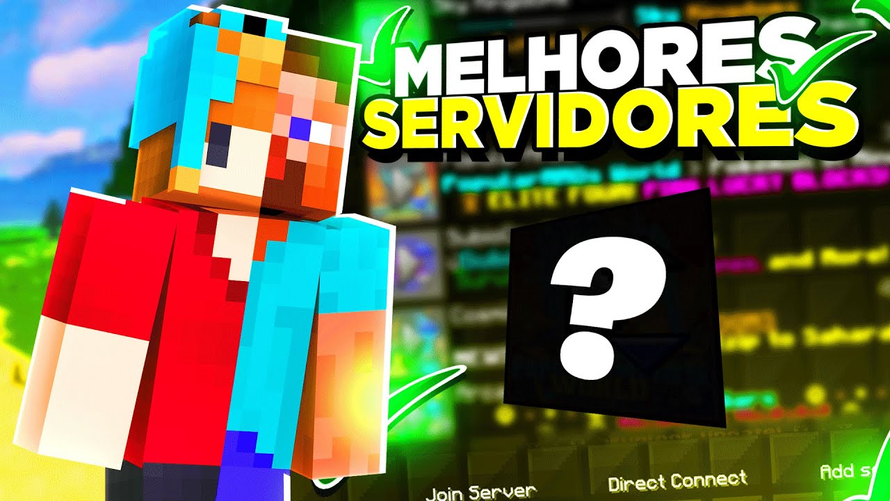 TOP 5 melhores servidores de MINECRAFT PIRATA BEDWARS E SKYWARS