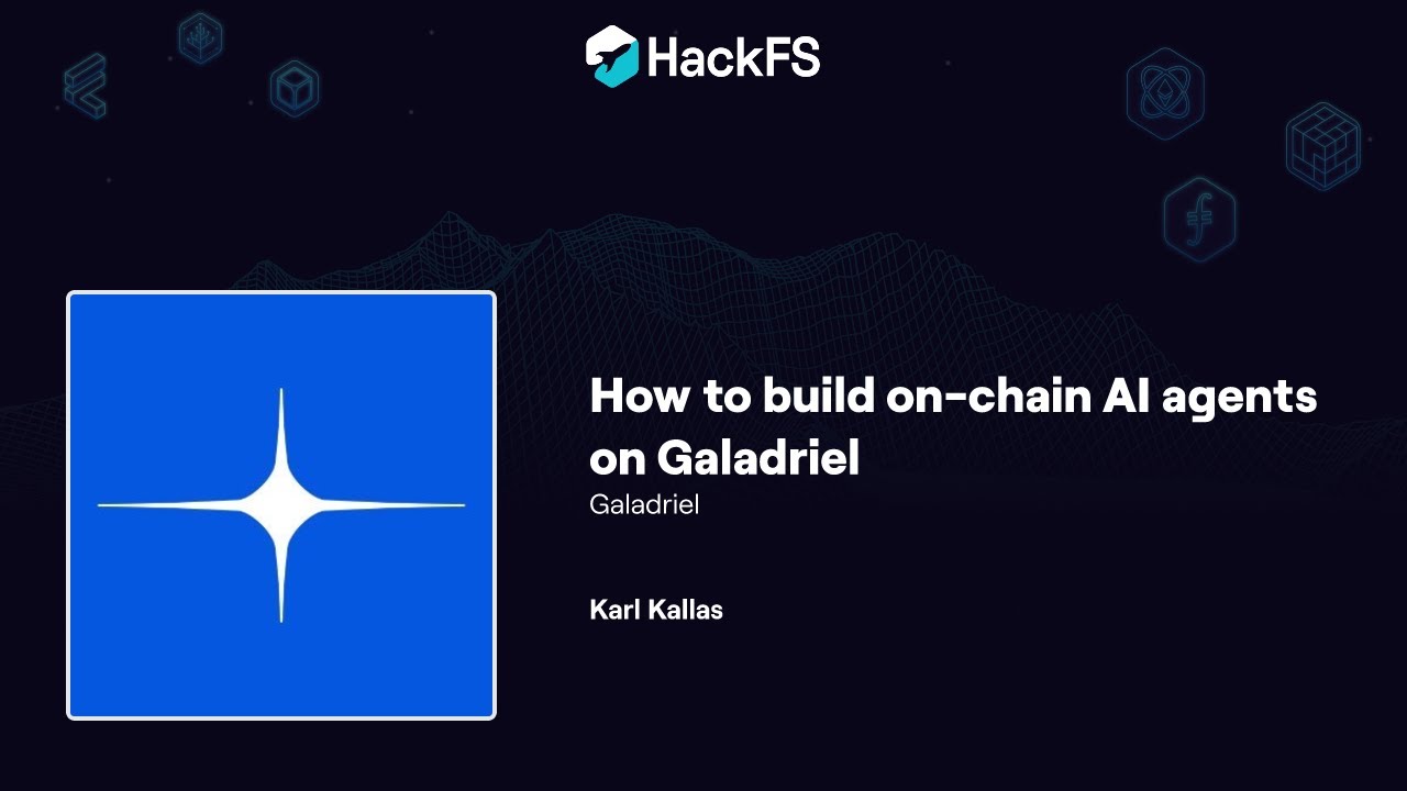 How to Build On-chain AI Agents on Galadriel - YouTube