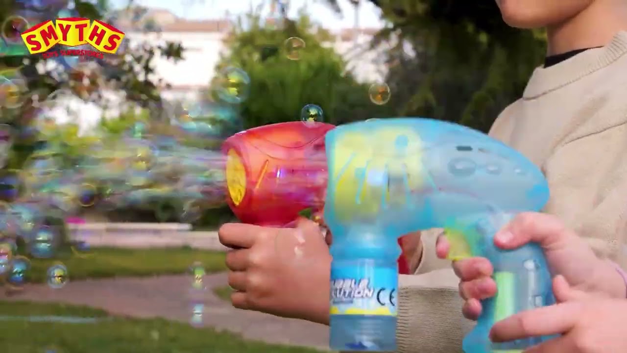 Jouet Toyland® Bubble Blaster avec souffleur 10 Trous - Solution à Bulles Incluse - Jouets d'extérieur - Jeux de Jardin