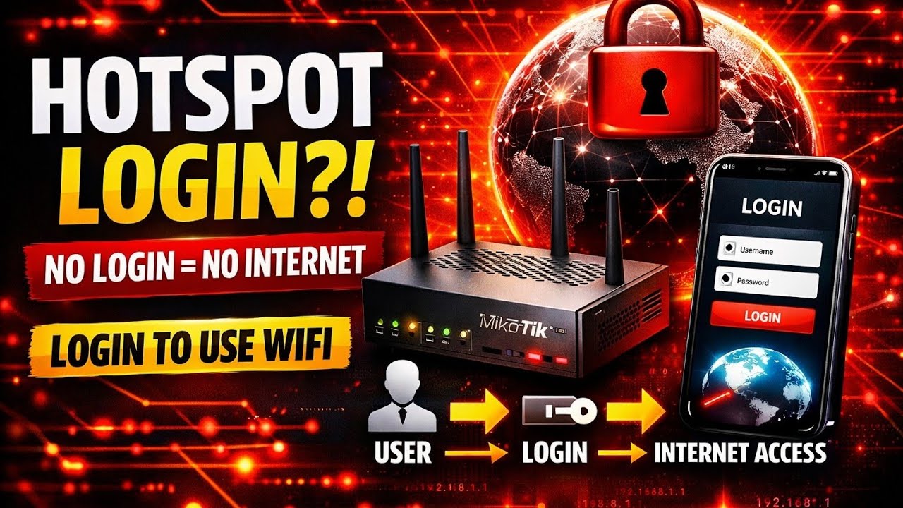 MikroTik Hotspot Server Full Setup | User Login + Internet Control (2026)