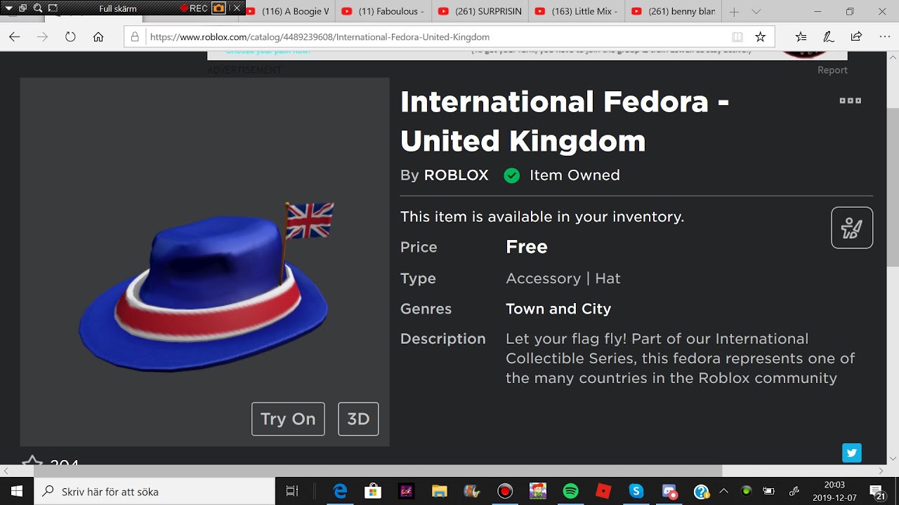 ITEM How to get International Fedora United Kingdom - YouTube