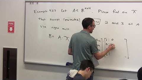 Applied Linear Algebra, Lesson 11, Video 6: Example of Transposition in Right Matrix Multiplication