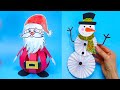 5 DIY christmas Easy paper crafts  5 minute crafts christmas