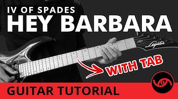 Thumbnail of Hey Barbara - IV of Spades Lead Guitar Slow Playthrough Tutorial  (WITH TAB)