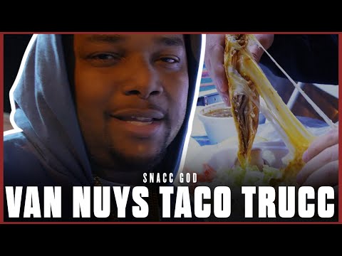 GEECHI GOTTI tries VAN NUYS TACO TRUCC | SNACC GOD