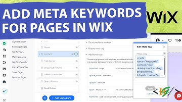 How to Add Meta Keywords for Pages in Wix Site | Meta Tags | Keyword
