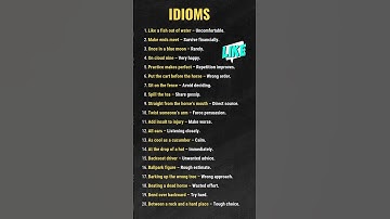 Top 20 idioms and phrases | idoms |phrases | idioms and phrases in english #idioms #phrases #shorts