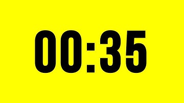 35 Second Timer Countdown No Music With Alarm