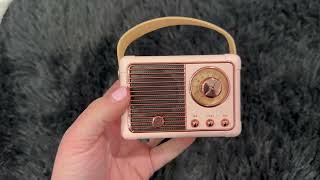 Dosmix Retro Bluetooth Speaker, Vintage Decor, Small Wireless Bluetooth Speaker