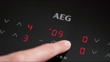 How to set the countdown timer with basic button controls | AEG Induction Hobs