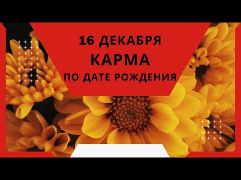 16 декабря - карма по дате рождения