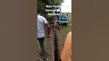 WATER PIPELINE CONSTRUCTION IN FARMHOUSE #shorts #ytshorts