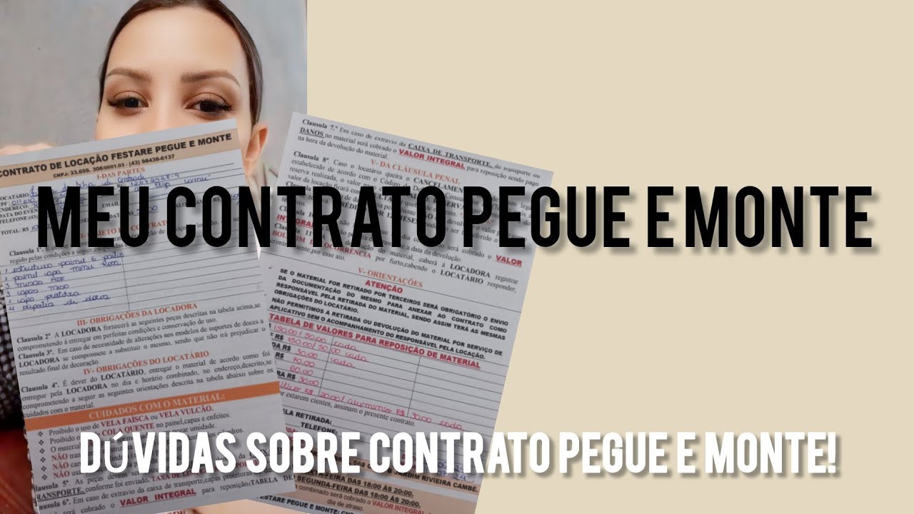 O que tem no meu Contrato PEGUE E MONTE?  #peguemonte #contratopegueemonte #pegueemonte