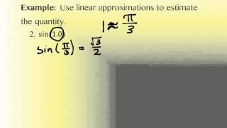 3.1 Linear Approximation