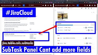 Jira Cloud - Can&#39;t add more fields in the subtasks panel