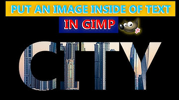 Gimp: How to put an image inside of text using Gimp