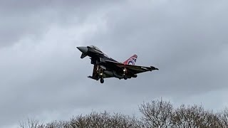 Typhoon Eurofighter LANDING/TAKE-OFF SOUND RAF Coningsby + Aerobatics Folkestone Air Show