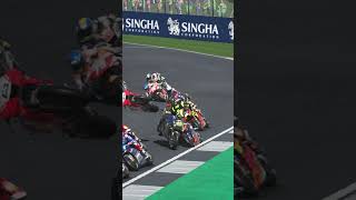 Rossi was thrown very far