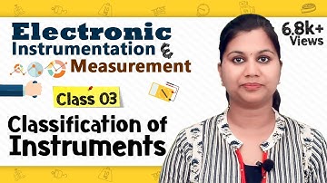 Classification of Instruments - Principles of Measurement - Electronic Instruments and Measurements