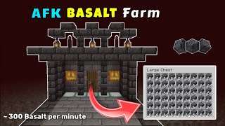 AFK Basalt Farm Build Tutorial in Minecraft | Umesh Krishnia |