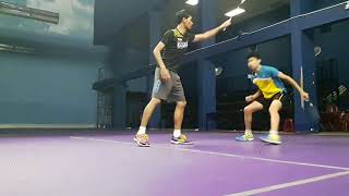 Badminton Training Shadow footwork by Coach Izuan