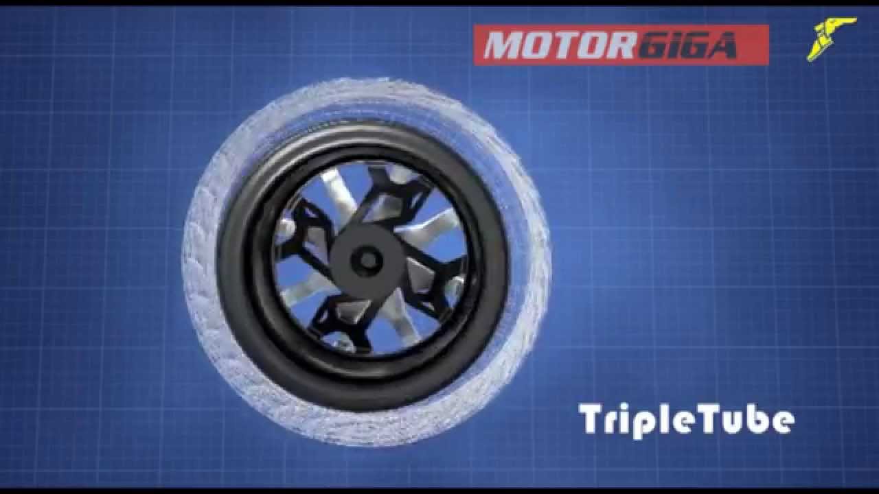 técnica ingles Neumatico Goodyear triple tube