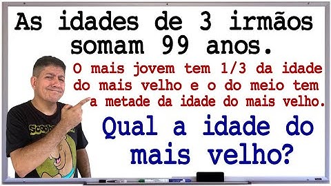 PROBLEMA DE IDADES COM FRAÇÕES - Prof Robson Liers - Mathematicamente