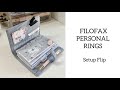 PERSONAL RINGS PLANNER FLIP | Filofax Finsbury Slate Grey