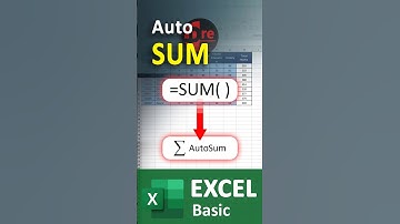 Excel Auto SUM Hack You Need to Know! 🚀 #shorts  #excel