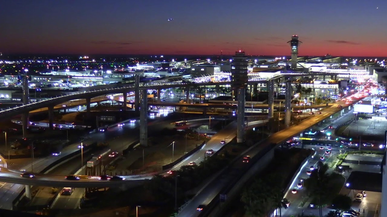 Live: LAX at sunset