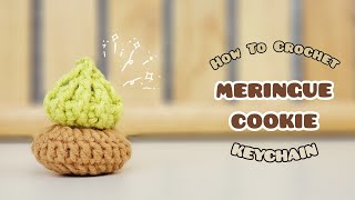 Crochet Meringue Cookie Keychain | Crochet Biscuit | Amigurumi Tutorial | SpringDay DIY