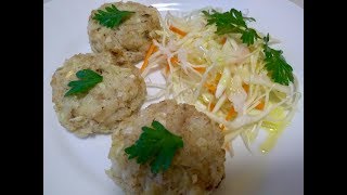 Постные (диетические) рыбные котлеты. Готовим с Инной Постные (диетические) рыбные котлеты. Готовим с Инной