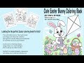 Cute Easter Bunny Coloring Book Fun and Easy Easter Coloring Pages for Ages 2-5